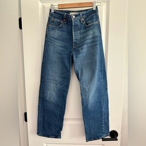 Classic Blue Levi’s Ribcage Jeans